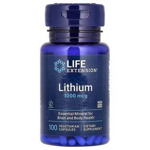Life Extension Lithium 1,000 mcg 100 капсул LEX-24031 фото