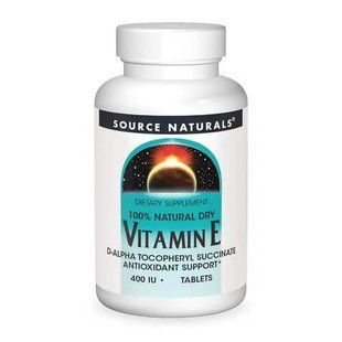 Source Naturals Vitamin E 400 IU D-Alpha Tocopherol 100 таблеток SNS-04820 фото
