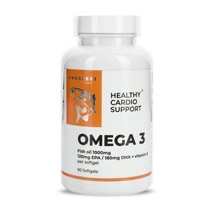 Progress Nutrition Omega 3 + Vitamin E (90 softgels) 22428-01 фото
