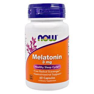 NOW Melatonin 3 mg 60 капсул NOW-03255 фото
