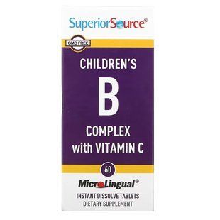 Superior Source Children's B Complex with Vitamin C 60 розчинних таблеток SPS-90080 фото