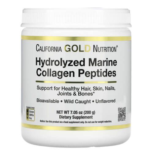 California Gold Nutrition&nbsp;Hydrolyzed Marine Collagen Peptides 200 грам CGN-01863 фото