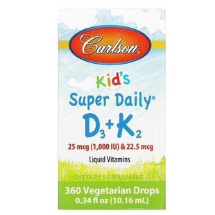 Carlson Kid's Super Daily D3 + K2 10.16 мл CAR-10530 фото