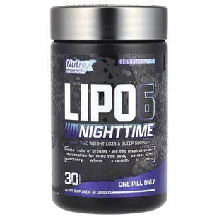 Nutrex LIPO-6 Nighttime 30 капсул (USA) NRX-75556 фото