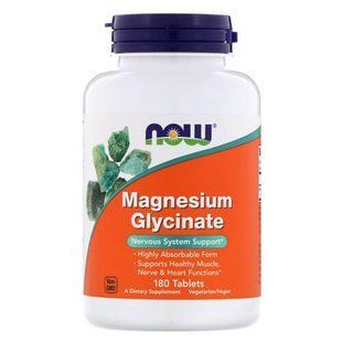 NOW Magnesium Glycinate 180 таблеток NOW-01289 фото