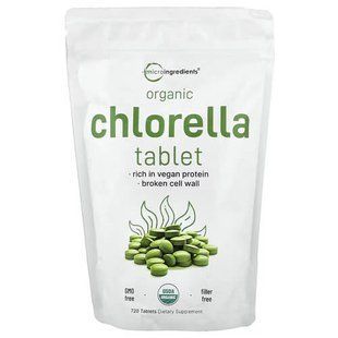 Micro Ingredients Organic Chlorella Tablet 720 таблеток&nbsp; MII-02342 фото