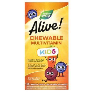 Nature's Way Alive Kid's Chewable Multivitamin 120 жувальних таблеток. copy_NWY-15786 фото