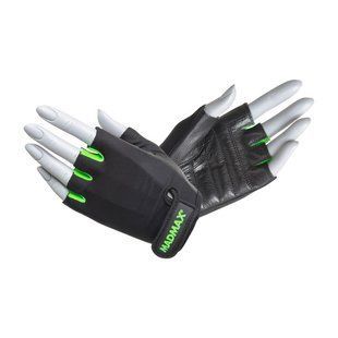 Mad Max Rainbow Workout Gloves Black/Neon Green MFG-251 (L size) 22373-03 фото
