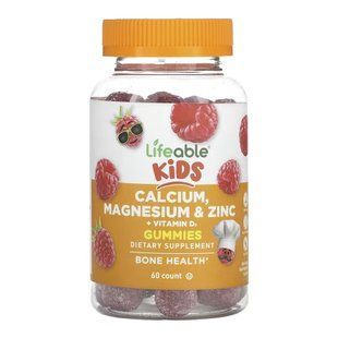 Calcium Magnesium & Zinc + Vitamin D Kids - 60 gummies (Пошкоджена етикетка) 2024-11-0476 фото