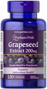 Puritan's Pride Grapeseed Extract 200 mg 120 капсул 019465 фото