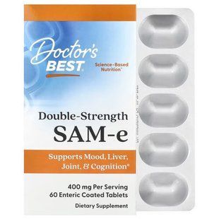 Doctor's Best SAM-e 400 mg 60 таблеток DRB-00252 фото