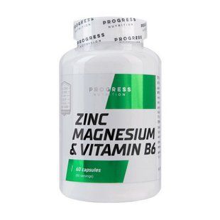 Progress Nutrition Zinc Magnesium & Vitamin B6 (60 sgels) 22677-01 фото