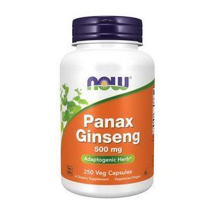 NOW Panax Ginseng 500 mg (250 veg caps) 18855-01 фото