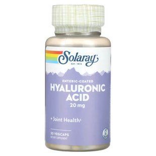 Solaray Enteric-Coated Hyaluronic Acid 20 mg 30 капсул SOR-92400 фото