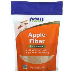 NOW Apple Fiber Pure Powder 340 грам NOW-05908 фото