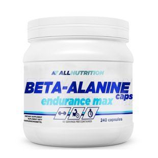 Бета аланін, термін 30.05.2025р, Beta-Alanine Endurance Max - 240 caps 100-31-7669651 фото