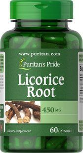 Puritan's Pride Licorice Root 450 mg 60 капсул 022333 фото