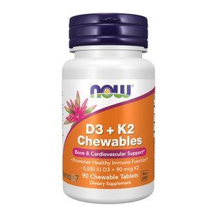 D3 + K2 Chewables - 90 tabs 2024-11-0605 фото