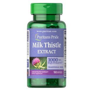 Puritan's Pride Milk Thistle 4:1 Extract 1000 mg (Silymarin) 90 капс 001944 фото