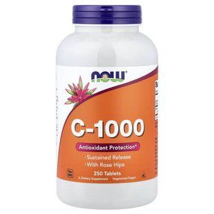 NOW Vitamin C-1000 250 таблеток NOW-00682 фото