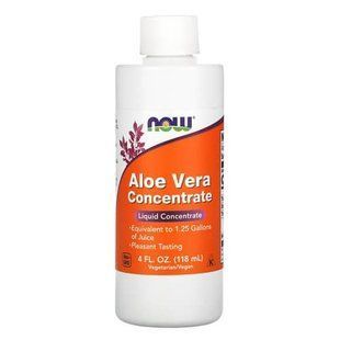Органічний концентрат алое вера, NOW Aloe Vera Concentrate 118 мл NOW-030300 фото