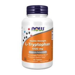 NOW L-Tryptophan 1000 mg (60 tabs) 11593-01 фото