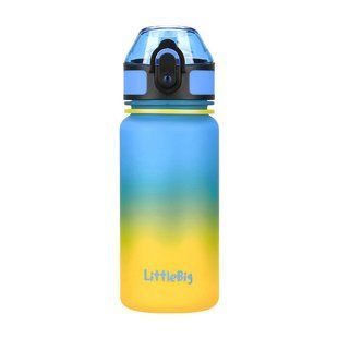 UZSPACE Littlebig Waterbottle 3020 (350 ml, yellow/blue) 23408-01 фото