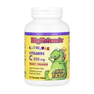 BigFriends Vitamin C 250mg - 90 tabs Orange 2023-10-6539 фото