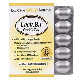 Пробіотик, California Gold Nutrition LactoBif Probiotics 30 Billion CFU 60 капсул 10401 фото