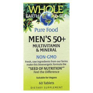 Natural Factors Men's 50+ Multivitamin & Mineral 60 таблеток NFS-35503 фото