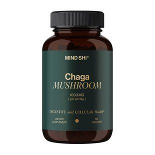 Mind Shi Chaga Mushroom 1000 mg (60 veg caps) 23768-01 фото