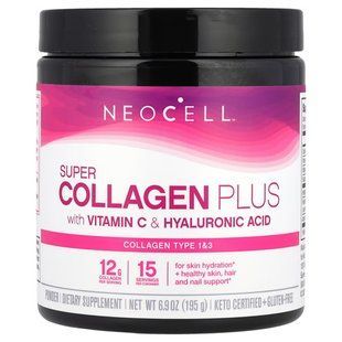 NeoCell Super Collagen Plus with Vitamin C & Hyaluronic Acid 195 грам NEL-12958 фото