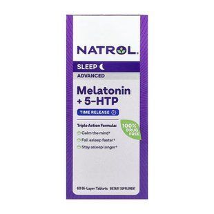 Advanced Sleep Melatonin - 60 tabs 2023-10-6235 фото