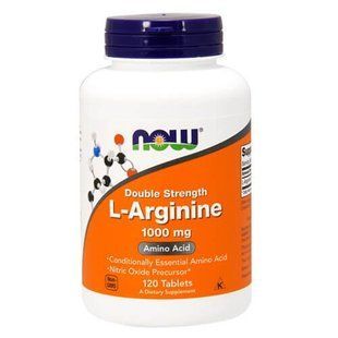 NOW L-Arginine 1000 mg 120 таблеток NOW-00035 фото