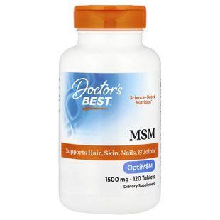 Doctor's Best MSM with OptiMSM 1,500 mg 120 таблеток DRB-00097 фото