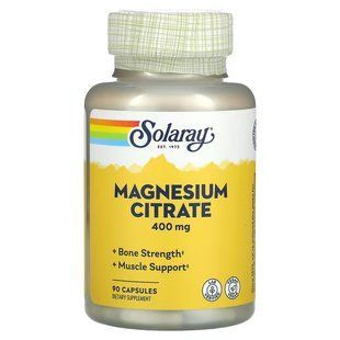 Solaray Magnesium Citrate 400 mg 90 капсул SOR-46301 фото