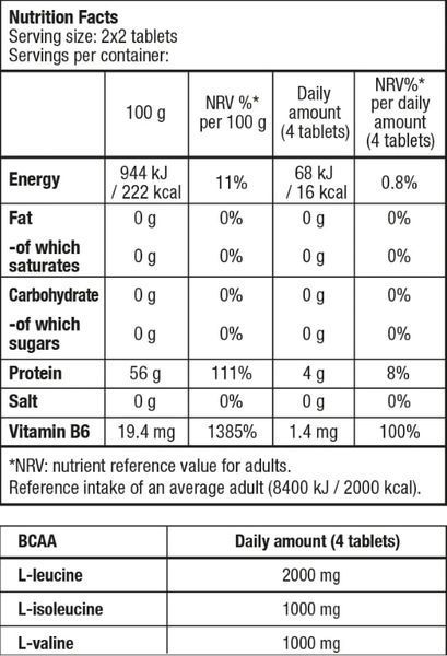 Biotech USA BCAA+B6 340 таблеток BIO-23408 фото