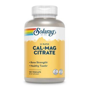 Cal-Mag Citrate - 180 veg caps 2022-10-2444 фото